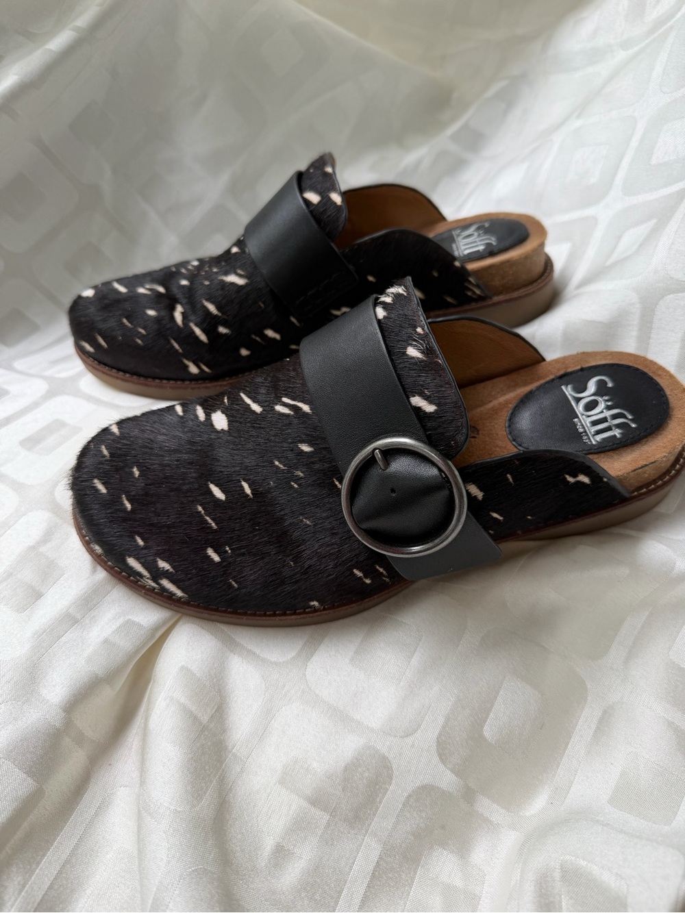 SOFFT Billie Cow Hair Slip On Mules Size 8